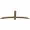 Ekena Millwork Bellingham Rough Sawn Timber Gable Bracket, Douglas Fir, 60"W x 22"H x 2"D x 4"F, 9/12 Pitch GBW060X22X0204BEL00RDF - alternate 4